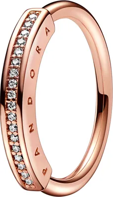 Produktbild von Pandora Ring 182283C01 Metall 14K Rose vergoldet Pave Ring Zirkonia 17