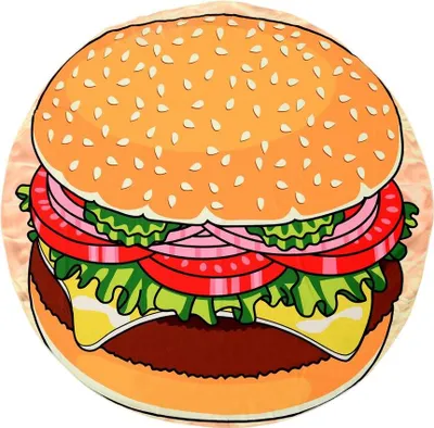 Produktbild von Tutumi Badetuch Hamburger 150Cm Orange