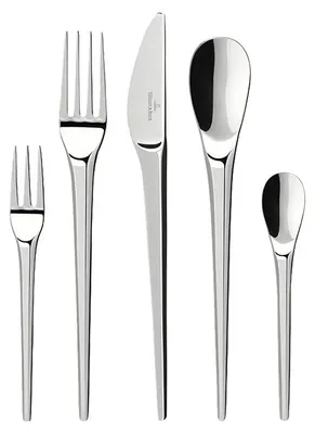Productafbeelding van NewMoon bestekset, 30-delig. Afmetingen: 440 x 290 x 65 mm. Fabrikant: Villeroy & Boch. Artikelnummer: 1265299050. EAN: 4003686390621