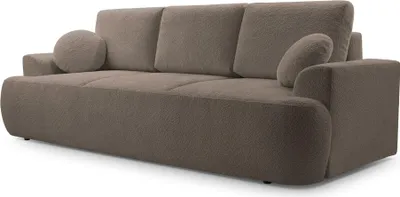 Produktbild von Selsey Barletto – 3-Sitzer-Sofa mit Schlaffunktion und Stauraum, Bouclé, Altrosa