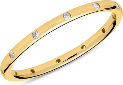 Produktbild von 925er Silberring vergoldet Zirkonia (Größe: 54mm)