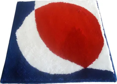 Produktbild von Sanwood WC Vorleger Toilettenvorleger Badematte Bad Teppich 60x60cm Point rot/blau/weiß