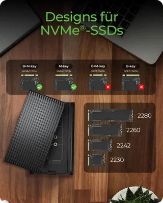 Immagine prodotto di Icy Box IB-1920M-C42 Geh. IcyBox für NVMe M.2 SSD zu Type-C USB 4