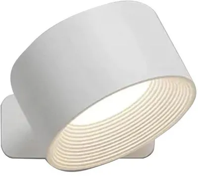 Image de Lampe de chevet - Applique murale intérieure - Applique murale rechargeable - Lampe de nuit pour enfants - Contrôle tactile avec 3 niveaux de luminosité - Rotative à 360° - Pour salon, chambre, escalier - Blanche
