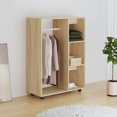 Produktbild von "2026 Moderne"Kleiderschrank( 1PC) Stylishces - Garderobenschrank,Drehtürenschrank,Sonoma-Eiche 80x40x110cm Holzwerkstoff - Kleiderschränke DEMöbel727595