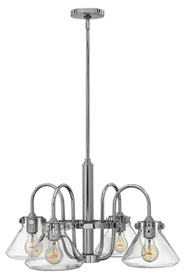 Obrázok produktu pre Luster, závesné svietidlo, sklo oceľ chróm, D 68,6 cm