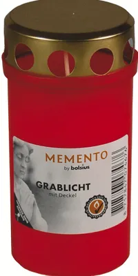 Produktbild von BOLSIUS Dauerbrenner Nr. 3 mit Deckel rot