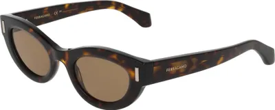 Produktbild von Ferragamo SF2062SE Dark tortoise 49/23/145 Damen Sonnenbrillen