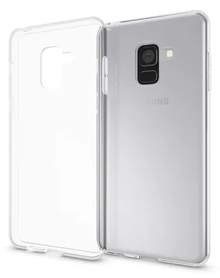 Produktbild von NALIA Hülle "GLAZE" für Samsung Galaxy A8 (2018) - Klare TPU Schutzhülle, Anti-Gelb, Schlank & Leicht - Transparente Handyhülle