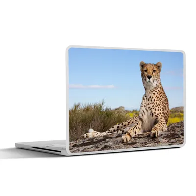 Produktbild von MuchoWow® Laptop Aufkleber Sticker Cover Leopard - Tiere - Natur 32.5x23.5 cm - Sticker für Laptop - Selbstklebend