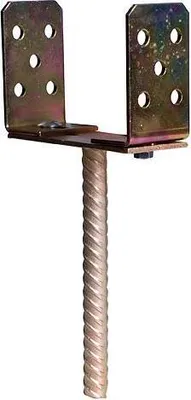 Produktbild von Träger für Kanthölzer CASU, 0-160 mm, Zn, Fuß verstellbar, versenkbar