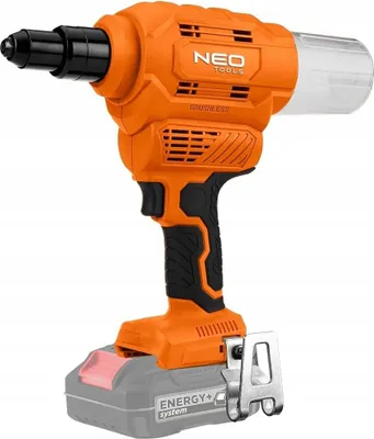 Image de NEO TOOLS Riveteuse sur batterie 12000 N - Outil de rivetage pour rivets 2,4-6,4 - Pistolet à riveter électrique en aluminium Outil de rivetage sans batterie
