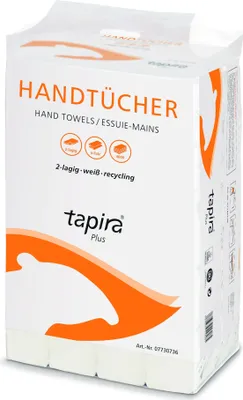 Produktbild von Tapira Handtuchpapier Plus 240 x 230 mm V-Falz weiß 2-lagig 20 x 200 Blatt