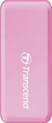 Produktbild von Card Reader Transcend F5 USB3.0 SD/microSD Card Reader pink