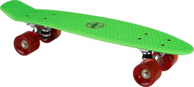 Produktbild von Nijdam 22'' Flipgrip Retro Skateboard LED Groen/Rood