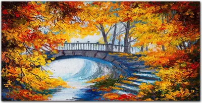 Produktbild von Coloray Bild aus Acryl 140 cm x 70 cm - Dekoration Wohnzimmer Wanddekoration Gehärtetes Acryl Küche Bild auf Acrylglas - Baum Blätter Flussbrücke