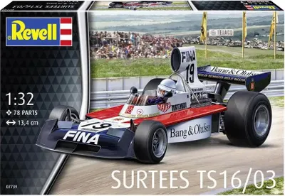 Produktbild von Revell Modellbausatz Rennwagen Surtees TS16/03 1:32 - 79 Teile