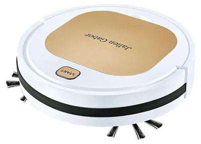 Image de Verk 24653 Aspirateur robot USB, blanc et or