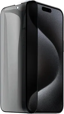 Obrázek produktu pro Ochranné sklo s černým rámečkem pro iPhone 15 Pro