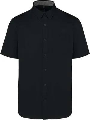 Produktbild von Kariban Herren Hemd Poloshirt Kurzarm T-Shirt Businesshemd Basic, Größe:S, Farbe:Schwarz