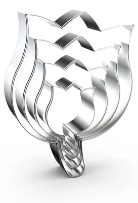 Produktbild von Ausstechformen Tulpenblume Edelstahl 4-tlg. Set