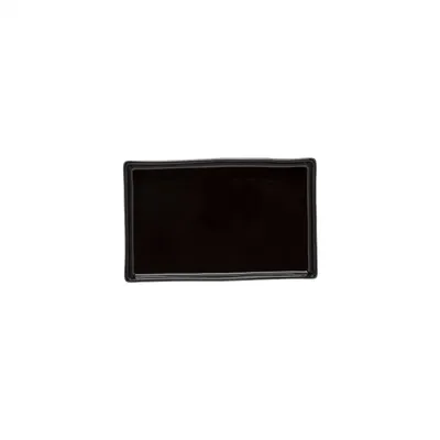 Image de COSTA NOVA Lagoa Eco Gres Assiette plate, rectangulaire, noire, longueur : 185 mm