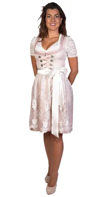 Produktbild von Susi Trachtenkleid ROSA/WEISS 2.TLG 36