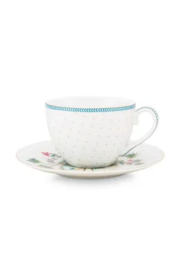 Produktbild von PIP STUDIO Jolie Dots Gold Tasse & Untertasse 0,28 l