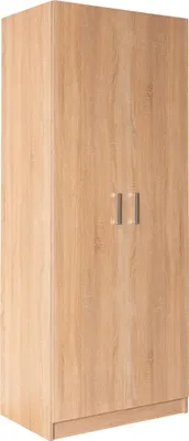 Produktbild von 80 cm breiter Kleiderschrank mit 2 Türen | Farbe: Sonoma Eiche