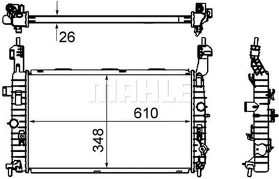 Produktbild von Mahle Motorkühler für Opel Meriva