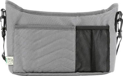 Produktbild von reer Growing Kinderwagenorganizer mit Wickelunterlage, Kinderwagen Organizer, Umhängetasche, Flaschenhalter, Polyester, Grau, 84071