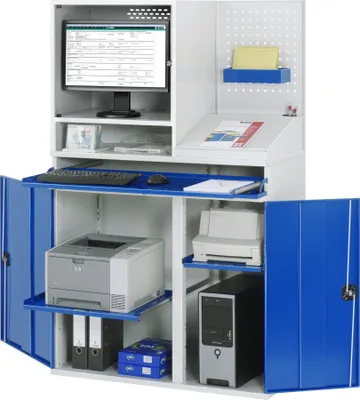 Produktbild von Rau Computer-Schrank 67T mit Monitorgehäuse T520mm, B1100xT520xH1770mm