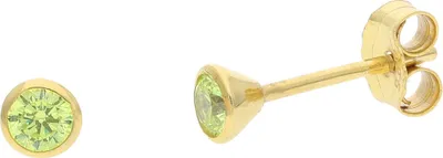 Produktbild von JuwelmaLux Ohrstecker Silber 925 Gold plattiert Geburtsstein August JL16-06-0681
