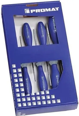 Produktbild von Schraubendrehersatz 6-tlg.TORX® Mehrkomponentengriffen Rundkl.PROMAT