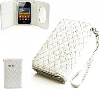 Produktbild von Samsung Galaxy Y (S5360) Booksytle Handtasche Mirror Weiss