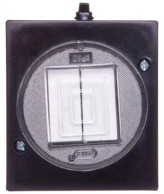 Zdjęcie produktu dla Ospel ŁNH-2LC/25, Czarny, IP44, 250 V, 6 A, 67 mm, 39 mm