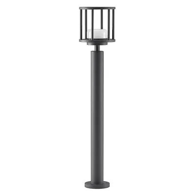 Produktbild von Lucande Wegelampe Berenike, 85 cm, dunkelgrau, Metall, GX53