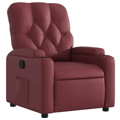 Zdjęcie produktu dla VidaXL 372507, Sztuczna skóra, Czerwony, Pianka, 110 kg, 740 mm, 865 mm