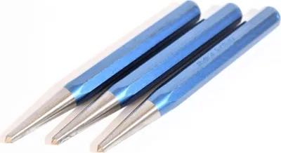 Produktbild von 3 x RENNSTEIG Körner 150x12mm Meißel achtk…