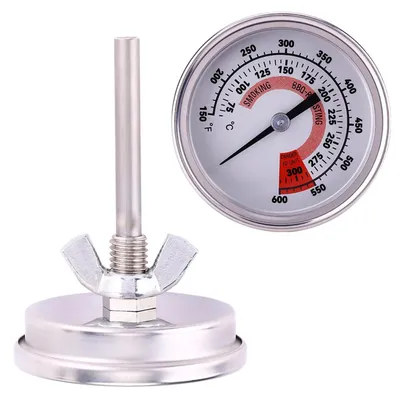 Ofenthermometer aus Edelstahl, 75–300 °C, für Grill und Pizzaofen
