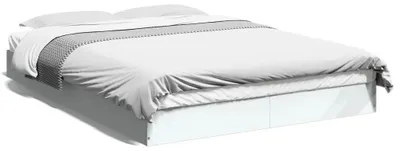Obrázek produktu pro vidaXL Postel White 135x190 cm Dřevěný materiál