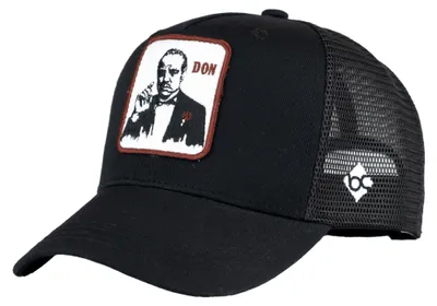 Productafbeelding van Bavarian Caps/HERONOX "The Godfather: Don" - Truckerhoed, zwart