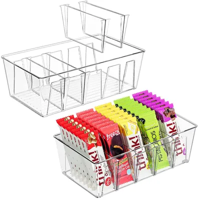 Produktbild von Omgoods – Set aus 2 transparenten Aufbewahrungsboxen für Küche und Schränke
