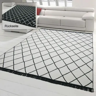 Obrázok produktu pre Vnútorný a vonkajší obojstranný koberec s 2 kosoštvorcovými vzormi Veľkosť - 200 x 290 cm