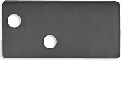 Produktbild von ISOLED Endkappe EC95 Aluminium schwarz RAL 9005 für Profil FURNIT6 D inkl. Schrauben