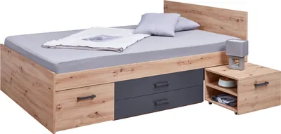 Produktbild von Inter Link Funktionsbett LIORA 140x200 Eiche Artisan