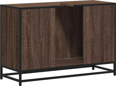 Obrázek produktu pro vidaXL Vanity unit hnědý dubový vzhled 90x33x60 cm
