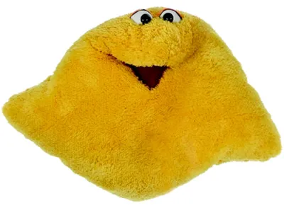 Produktbild von Living Puppets Handpuppe "Wunschtraum-Kuschelmuschelkissen", Gelb