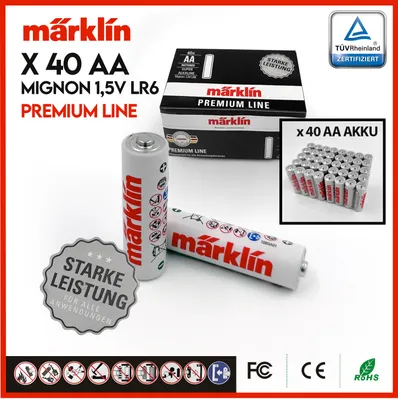 Produktbild von Batterien AA Set 40 Stück Super Alkaline Mignon 1,5V LR06