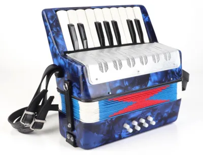 Produktbild von 17-Tasten Akkordeon - Leichtes Musikinstrument - 8 Bässe - ABS Material